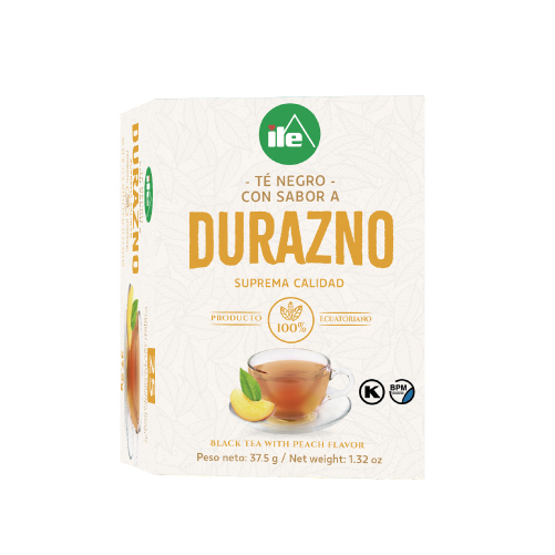 INFUSION DE TE NEGRO CON SABOR A DURAZNO