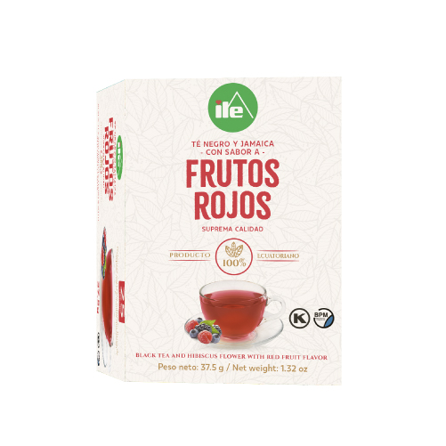 TE NEGRO Y JAMAICA CON SABOR A FRUTOS ROJOS